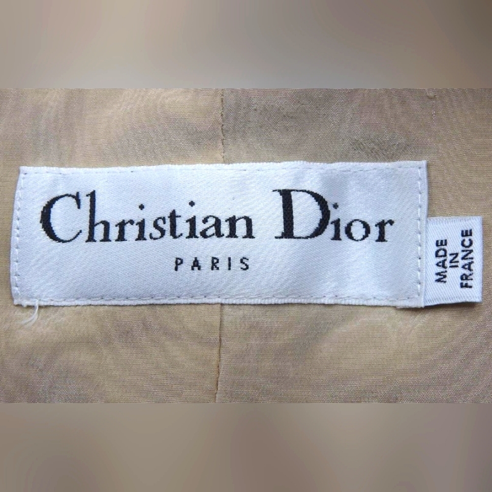 100% Silk Christian DIOR Short Blazer Jacket - Picture 6 of 6